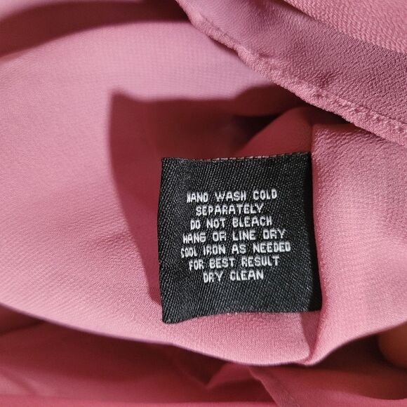 W118 by Walter baker size small pink split long sleeve peplum top - Picture 10 of 12